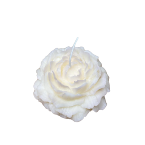 Χειροποίητο Λευκο Τριανταφυλλο, από κερί σόγιας σε άρωμα της επιλογης σας 75γρ. - αρωματικά κεριά, αρωματικό χώρου, 100% φυτικό, soy candle - 3