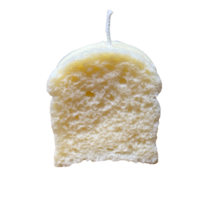 Χειροποιητο Λευκο Κερι Bread Σε Αρωμα ΜΠΙΣΚΟΤΟ, 60γρ. - αρωματικά κεριά, αρωματικό χώρου, 100% φυτικό, soy candle