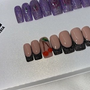 RTS - Press On Nails Medium Square - Size Medium - DUO 2- Ready To Ship - μακιγιάζ και νύχια - 4