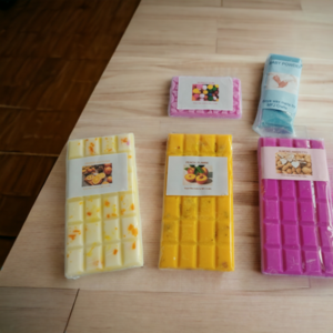 Wax melts από κερί σόγιας σε σχήμα πλάκας σοκολάτας - αρωματικά κεριά, waxmelts, vegan κεριά