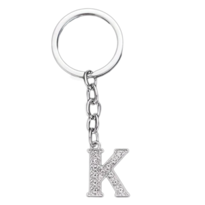 Μπρελόκ Με Αρχικό Γράμμα "K" - ημιπολύτιμες πέτρες, μεταλλικό, ζευγάρια, αυτοκινήτου, σπιτιού