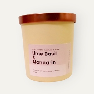 Lime Basil and Mandarin! Αρωματικό κερί σόγιας 280γρ! - αρωματικά κεριά