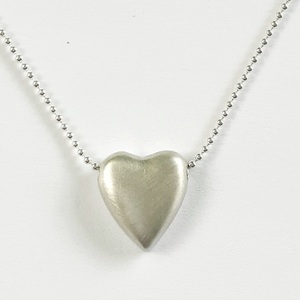 My heart SILVER χειροποίητο κολιέ, ασήμι 925, διαστάσεις 14x19mm με αλυσιδα μηκους 40cm. - ασήμι 925, καρδιά, κοντά, candy