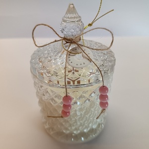 Αρωματικό κερί σόγιας σε φοντανιέρα 15x9cm - αρωματικά κεριά, αγ. βαλεντίνου, δώρα για γυναίκες, soy candles - 2