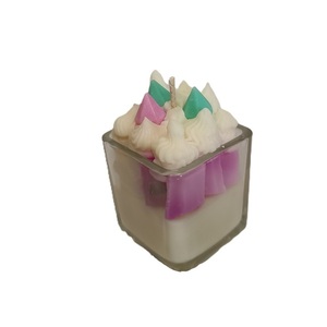 Αρωματικό κερί με διαμάντια σε ποτήρι - δώρο, χειροποίητα, αρωματικά κεριά, soy candle - 3