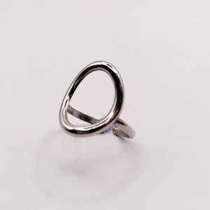 Ασημί οβάλ δαχτυλίδι από ασήμι 925. - ασήμι 925, γεωμετρικά σχέδια, boho, αυξομειούμενα - 2