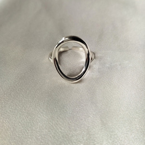 Ασημί οβάλ δαχτυλίδι από ασήμι 925. - ασήμι 925, γεωμετρικά σχέδια, boho, αυξομειούμενα - 3