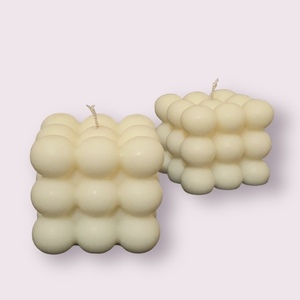 Bubble Cube ( Φυτικό Κερί Ελαιοκράμβης, 5,5cm) - αρωματικά κεριά