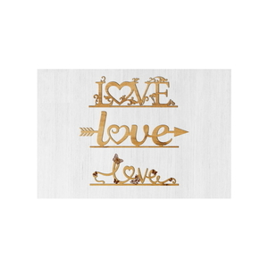 Ξύλινο διακοσμητικό "Love" (25x25 cm) - ξύλο, διακοσμητικά, αγ. βαλεντίνου