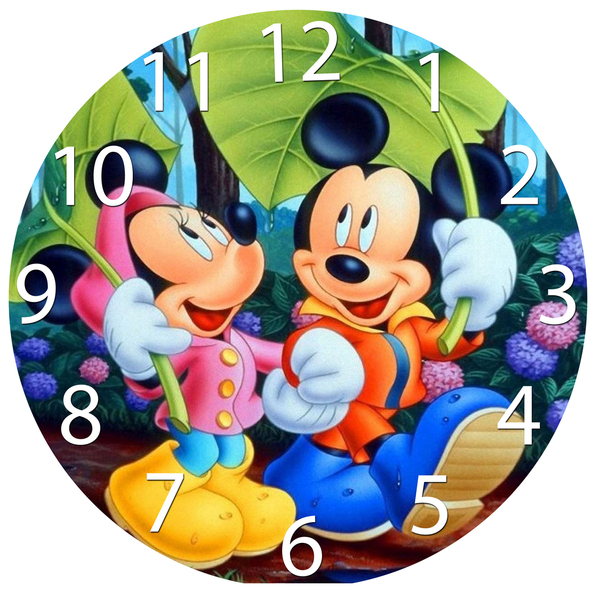 Παιδικό Ρολόι Τοίχου Mickey Ξύλινο 27εκ. - ρολόι, τοίχου, παιδικό δωμάτιο, δώρο για πάσχα