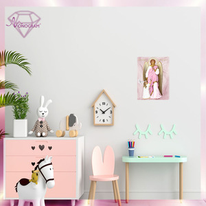Φύλακας Άγγελος Ροζ - plexi glass, διακοσμητικά, αγγελάκι, διακοσμητικό παιδικού δωματίου - 3