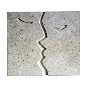 Ανάγλυφο Επιτραπέζιο Διακοσμητικό Από Τσιμέντο 18,5Χ17Χ 3,5 " KISS" - αγάπη, τσιμέντο, διακοσμητικά, επιτραπέζιο διακοσμητικό