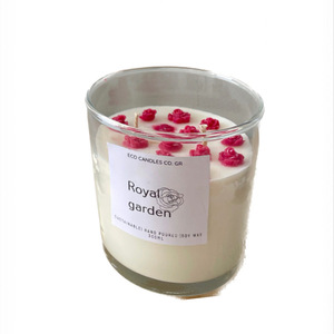 Kερί σόγιας σε βαζάκι Royal garden - αρωματικά κεριά, κερί σόγιας