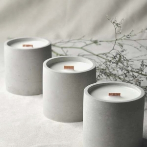 handmade plaster candle holder