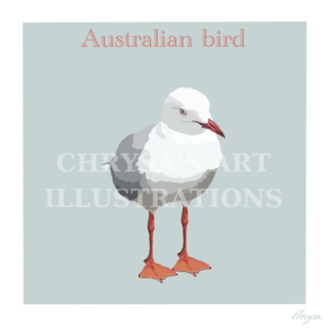 Australian bird poster medium - πίνακες & κάδρα, πίνακες ζωγραφικής - 2