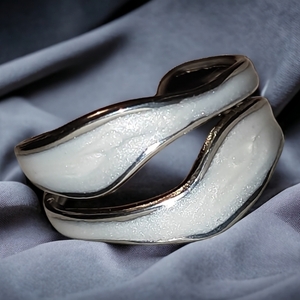 Μινιμαλ γυναικείο δαχτυλίδι από ανοξείδωτο ατσάλι και σμάλτο, διάμετρος 2,00εκ - σμάλτος, γεωμετρικά σχέδια, ατσάλι, αυξομειούμενα - 4