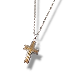 Ανδρικός σταυρός από ατσάλι, 50εκ - ατσάλι, σταυροί, ανδρικά κολιέ