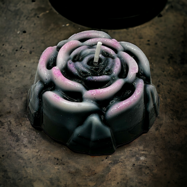 Αρωματικό κερί σόγιας, σε σχήμα Τριαντάφυλλο (100γρ) - τριαντάφυλλο, αρωματικά κεριά, soy candles - 3