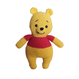 Πλεκτό αρκουδάκι ήρωας - λούτρινα, amigurumi, για παιδιά, ήρωες κινουμένων σχεδίων, δώρο γεννεθλίων