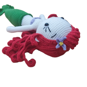 Πλεκτή κούκλα γοργόνα - λούτρινα, amigurumi, για παιδιά, ήρωες κινουμένων σχεδίων, δώρο γεννεθλίων - 2