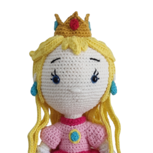 Πλεκτή κούκλα πριγκίπισσα - δώρο, πριγκίπισσα, amigurumi, δώρο γεννεθλίων, πλεχτή κούκλα - 2