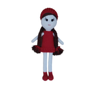 Χειροποίητη πλεκτή κούκλα - λούτρινα, amigurumi, για παιδιά, δώρο για βάφτιση, δώρο γεννεθλίων
