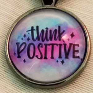 Μπρελόκ κλειδιών ''Think positive'' - κλειδί, μεταλλικό, αυτοκινήτου, σπιτιού - 4