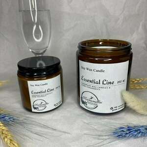 Κερί Σόγιας Essential Line by Kaimemellei, σε Caramel βάζο 250 ml - αρωματικά κεριά, κεριά, αρωματικό χώρου, κερί σόγιας - 4