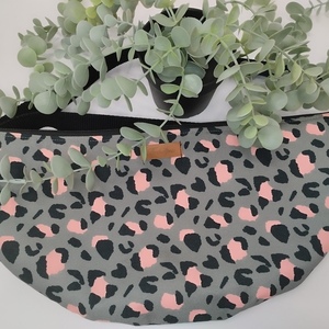 Τσάντα Μπανάνα / μέσης animal print !! - ύφασμα, animal print, μεγάλες, πάνινες τσάντες