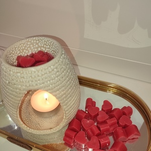 Valentine's Love Melts - αρωματικά κεριά, κεριά, αγ. βαλεντίνου, wax melt liners, vegan κεριά