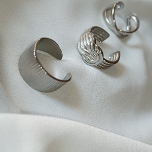 Ατσάλινο δαχτυλίδι με κόμπο - επάργυρα, ατσάλι, αυξομειούμενα, φθηνά - 4