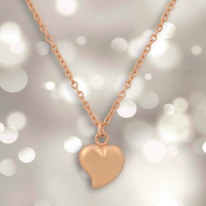 Kαρδιά Ασημένια με χρυσό 14κ μενταγιόν λαμπερό, μινιμαλιστικό , εύκολο στη χρήση, δώρο καρδιάς για όλους Μήκους 45 εκατοστών. Δώρο Αγίου Βαλεντίνου. - επιχρυσωμένα, ασήμι 925, καρδιά, κοντά - 4