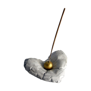 Βάση για αρωματικό στικ πέτρινο μαξιλαράκι " ΚΑΡΔΙΑ " με εφέ μάρμαρο - καρδιά, τσιμέντο, αρωματικά κεριά, αρωματικό χώρου
