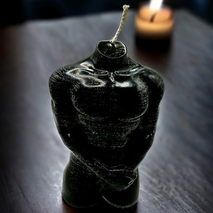 Αρωματικό κερί σόγιας, σε σχήμα Ανδρικό σώμα. - αρωματικά κεριά, soy candles - 3