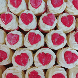 Cupcake σαπούνι με καρδιά Valentine 85γρ - σαπούνια, αγ. βαλεντίνου, αρωματικό σαπούνι, σώματος - 3