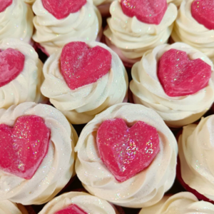 Cupcake σαπούνι με καρδιά Valentine 85γρ - σαπούνια, αγ. βαλεντίνου, αρωματικό σαπούνι, σώματος - 5