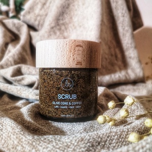 Χειροποίητο scrub με κουκούτσι ελιάς και καφέ 100ml - 2