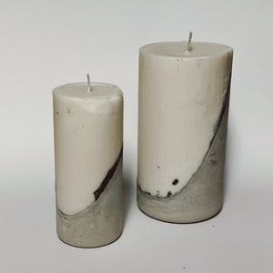 Αρωματικό κερί σόγιας σε συνδυασμό με τσιμέντο - Μεγάλο μέγεθος - αρωματικά κεριά, vegan friendly, vegan κεριά