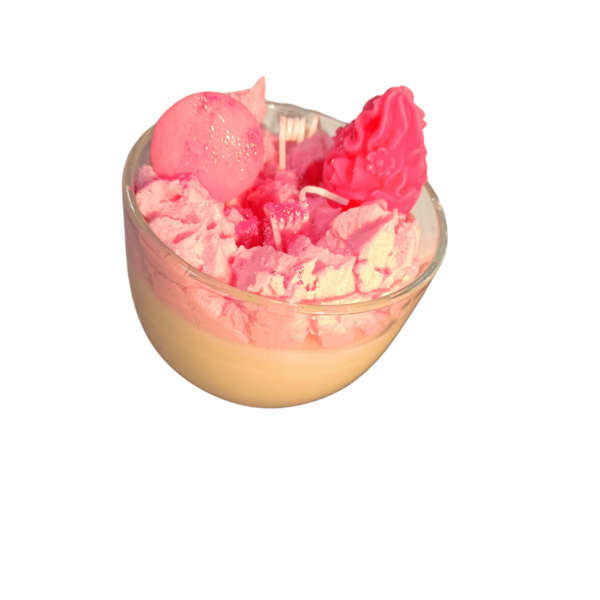 Κερί σόγιας cupcake love - αρωματικά κεριά, δώρο έκπληξη, δωρο για επέτειο, δώρο γεννεθλίων