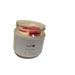 Κερί σόγιας 300gr sweet heart - αρωματικά κεριά, αγ. βαλεντίνου, δωρο για επέτειο - 2