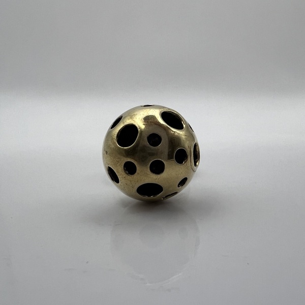 Brass Planet Sphera δαχτυλίδι ασήμι 925 με ορείχαλκο L - ασήμι 925, γεωμετρικά σχέδια, σταθερά - 3