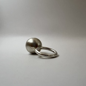 Silver Sphera mat δαχτυλίδι ασήμι 925 - ασήμι 925, γεωμετρικά σχέδια, χειροποίητα, σταθερά - 3