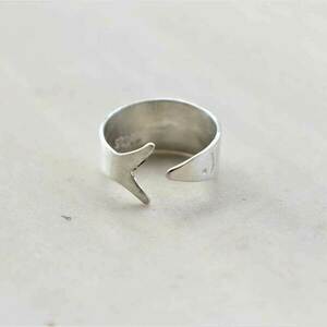 Σεβαλιέ ασημένιο χειροποίητο δαχτυλίδι ψαράκι - ασήμι 925, αυξομειούμενα - 4
