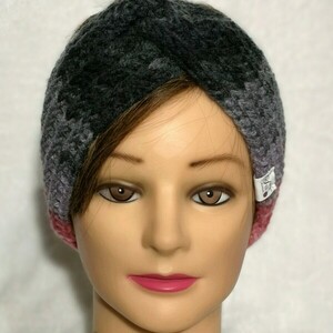 Xειροποίητη πλεκτή Κορδέλα μαλλιών / Headband / earwarmer σε όμορφο συνδυασμό χρωμάτων - γυναικεία, ακρυλικό, σκουφάκια, headbands - 2
