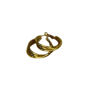 Σκουλαρίκια Χρυσή Κρίκοι - επιχρυσωμένα, μικρά, ατσάλι, κρεμαστά, φθηνά