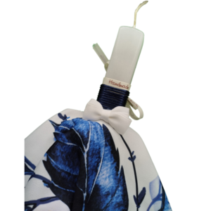 Αρωματικη λαμπάδα μπλε φόρεμα πριγκίπισσας - αρωματικά κεριά, αρωματικές λαμπάδες - 3