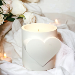 Αρωματικό κερί σόγιας σε χειροποίητο δοχείο πορσελάνης - πορσελάνη, κερί, αρωματικά κεριά, δωρο για επέτειο