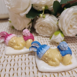 Σαπουνάκι μωρό με σκούφο (baby shower Soap - μπομπονιέρα) - κορίτσι, αγόρι, baby shower - 2