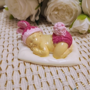 Σαπουνάκι μωρό με σκούφο (baby shower Soap - μπομπονιέρα) - κορίτσι, αγόρι - 3