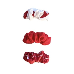 scrunchie barrettes κόκκινα - ύφασμα, hair clips